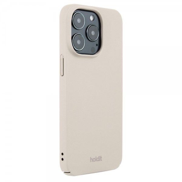 holdit iPhone 14 Pro Cover Slim Case Light Beige