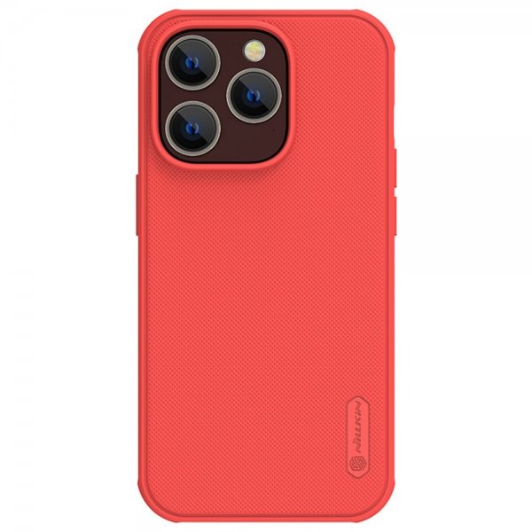Nillkin iPhone 14 Pro Cover Super Frosted Shield Pro Rød