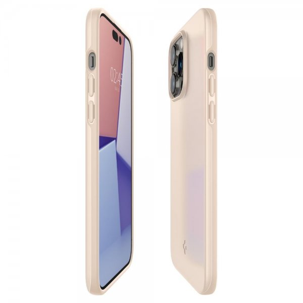 Spigen iPhone 14 Pro Cover Thin Fit Sand Beige