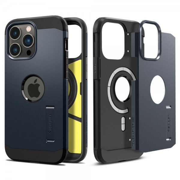Spigen iPhone 14 Pro Cover Tough Armor MagFit Metal Slate