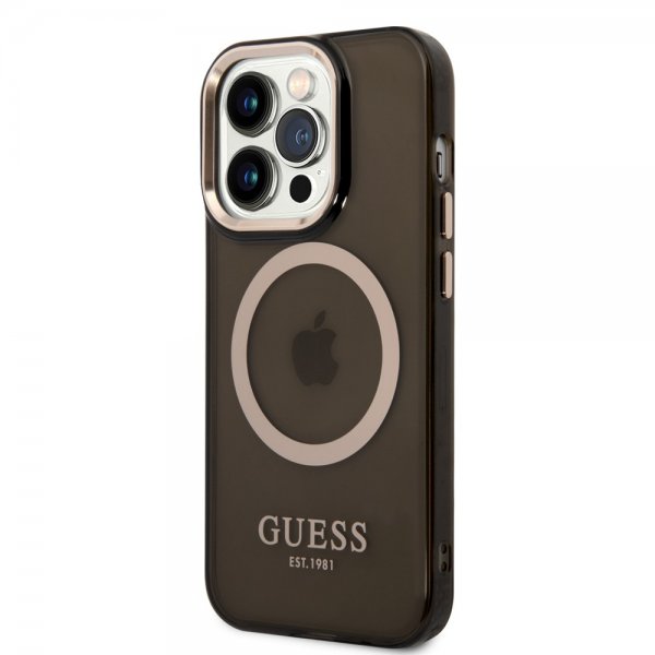 Guess iPhone 14 Pro Cover Translucent MagSafe Sort