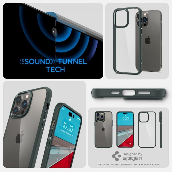 Spigen iPhone 14 Pro Cover Ultra Hybrid Abyss Green