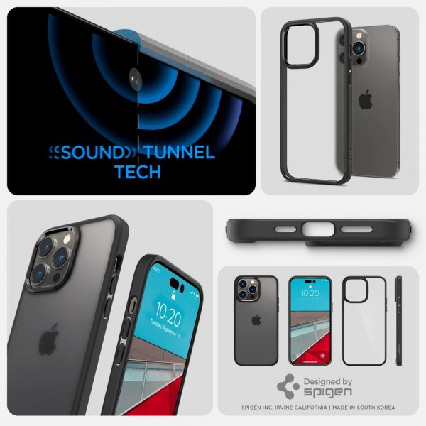 Spigen iPhone 14 Pro Cover Ultra Hybrid Frost Black