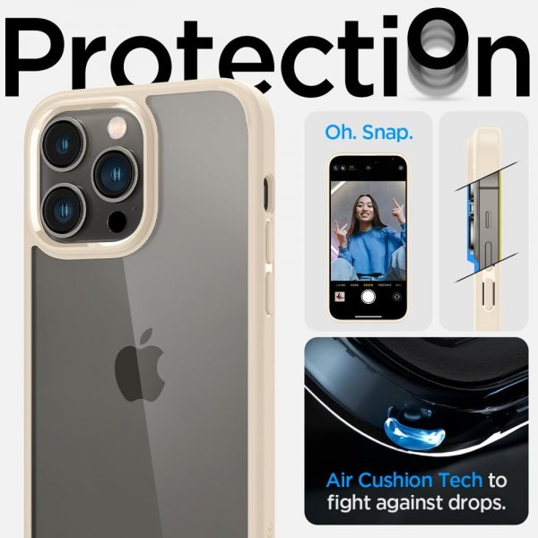 Spigen iPhone 14 Pro Cover Ultra Hybrid Sand Beige