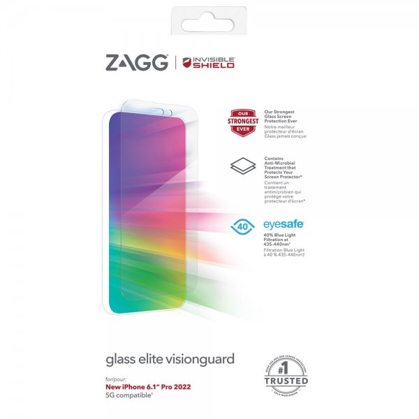 ZAGG InvisibleShield iPhone 14 Pro Skærmbeskytter Glass Elite VisionGuard
