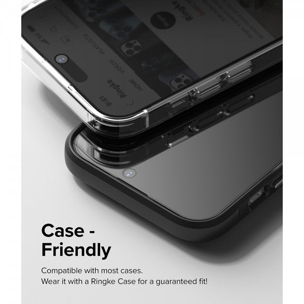 Ringke iPhone 14 Pro Skærmbeskyttelse Privacy Glass