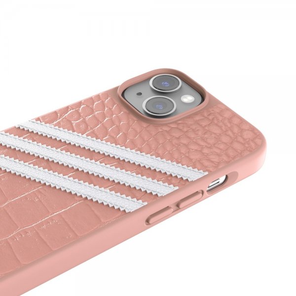 Adidas iPhone 14 Cover 3 Stripes Snap Case Alligator Pink