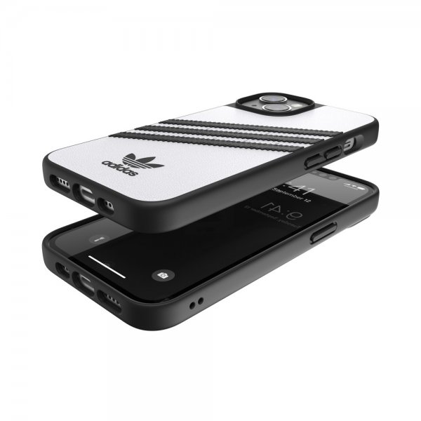 Adidas iPhone 14 Cover 3 Stripes Snap Case Hvid Sort