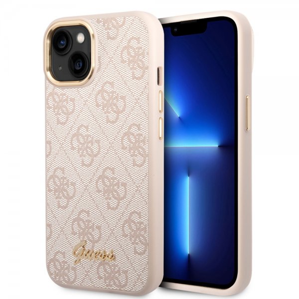 Guess iPhone 13/14/15 Cover 4G Logo Rosa
