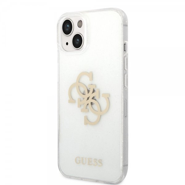 Guess iPhone 14 Cover Full Glitter Transparent