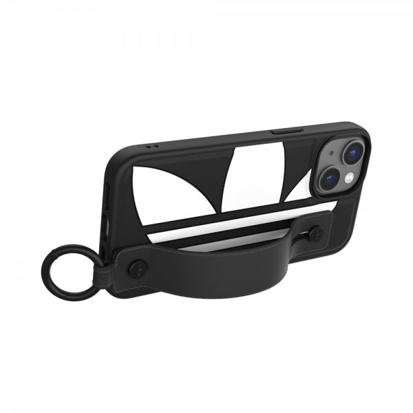 Adidas iPhone 14 Cover Handstrap Case Sort Hvid