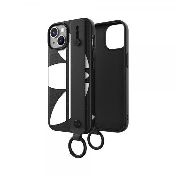 Adidas iPhone 14 Cover Handstrap Case Sort Hvid