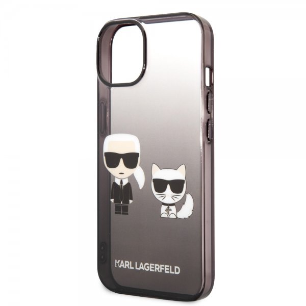 Karl Lagerfeld iPhone 14 Cover Karl & Choupette Gradient Sort