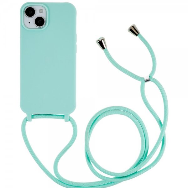 iPhone 14 Cover med Strop Grøn