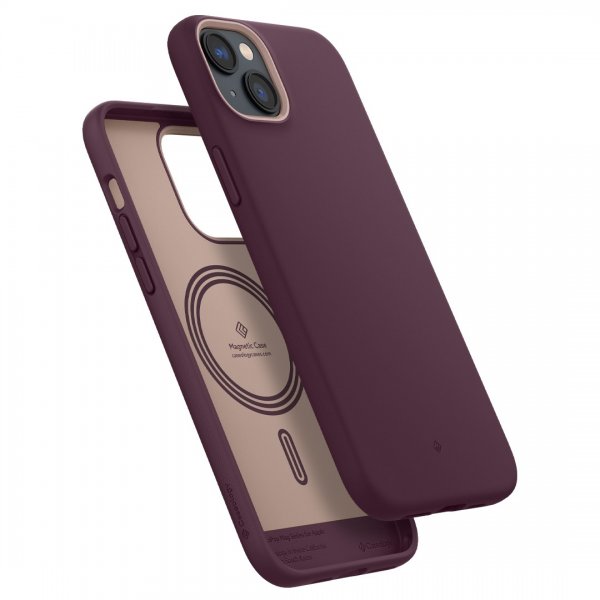 Caseology iPhone 14 Cover Nano Pop Mag Burgundy Bean