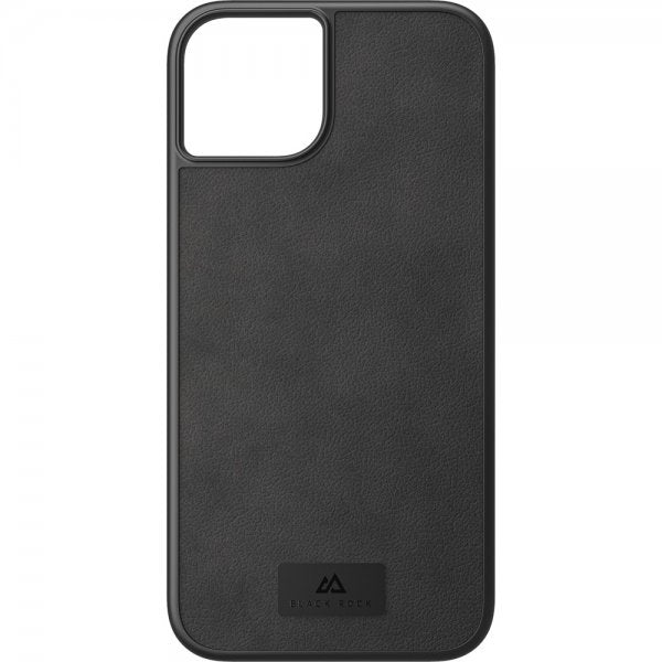 Black Rock iPhone 14 Plus Cover Real Leather Case Sort