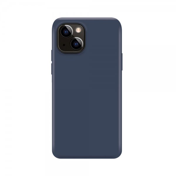 Xqisit iPhone 14 Skal Silicone Case Mørkeblå