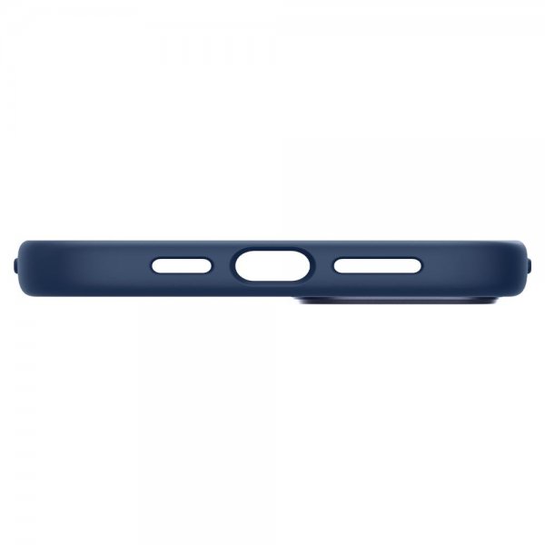 Spigen iPhone 14 Cover Silicone Fit MagFit Navy Blue