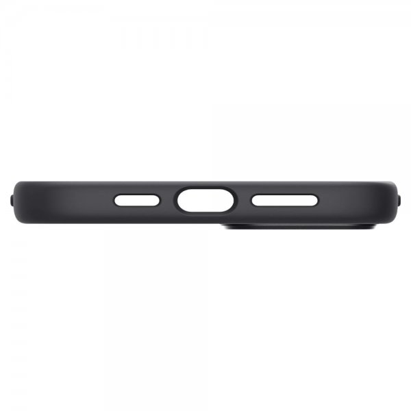 Spigen iPhone 14 Cover Silicone Fit MagFit Sort