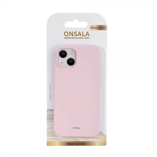 Onsala iPhone 13/14 Cover Silikone Kridt Pink