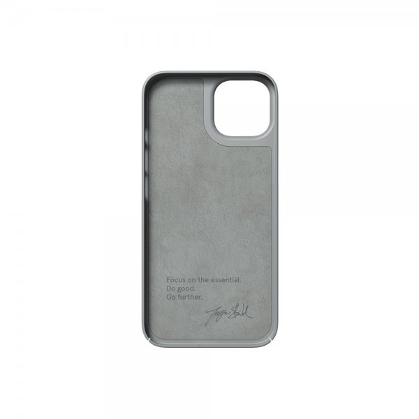 Nudient iPhone 14 Cover Thin Case MagSafe Concrete Grey