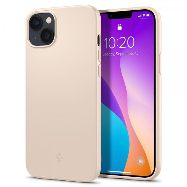 Spigen iPhone 14 Cover Thin Fit Sand Beige