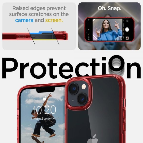 Spigen iPhone 14 Cover Ultra Hybrid Red Crystal