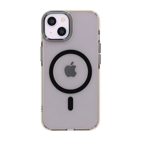Rvelon iPhone 13/iPhone 14 Cover MagSafe Sort Transparent