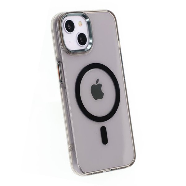 Rvelon iPhone 13/iPhone 14 Cover MagSafe Sort Transparent