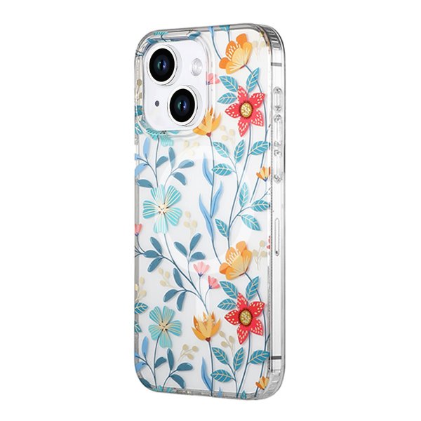 iPhone 14 Plus/iPhone 15 Plus Cover Blomstermønster MagSafe Grene