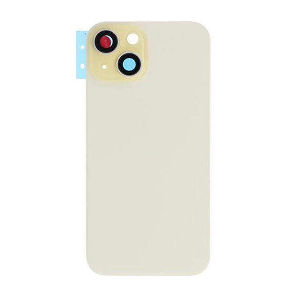 iPhone 15 Bagside Glas med Magsafe Magnet - Gul