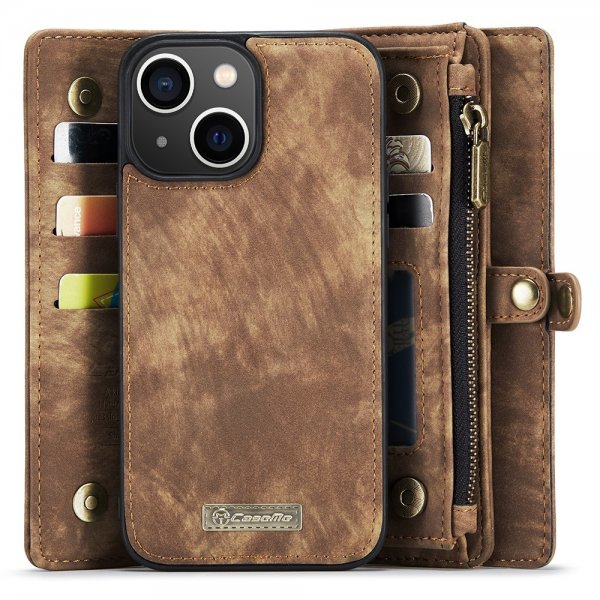 CaseMe iPhone 15 Cover 008 Series Aftageligt Cover Brun