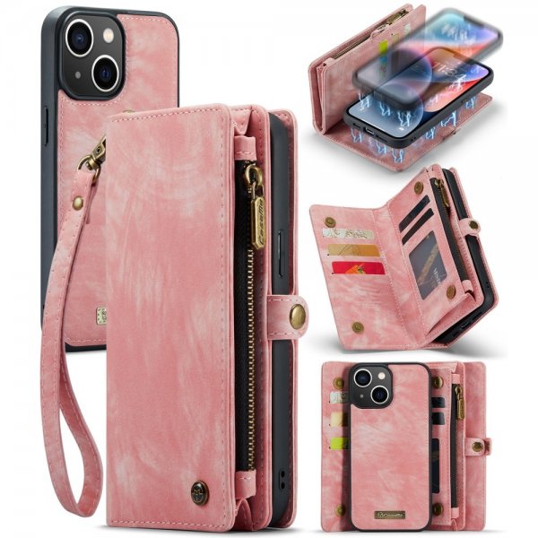 CaseMe iPhone 15 Cover 008 Series Aftageligt Cover Rosa