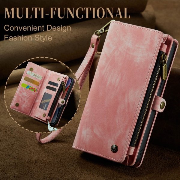 CaseMe iPhone 15 Cover 008 Series Aftageligt Cover Rosa