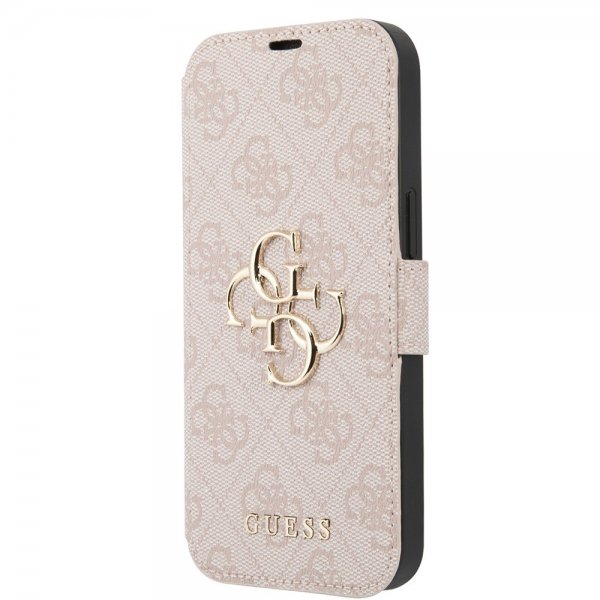 Guess iPhone 15 Cover 4G Logo Pink