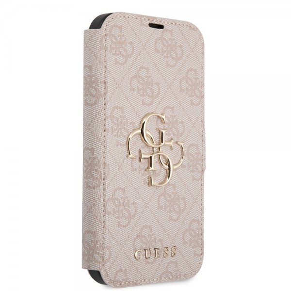 Guess iPhone 15 Cover 4G Logo Pink