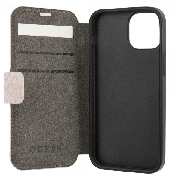 Guess iPhone 15 Cover 4G Logo Pink