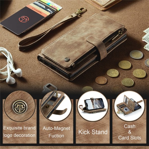 CaseMe iPhone 15 Etui C30 Series Brun