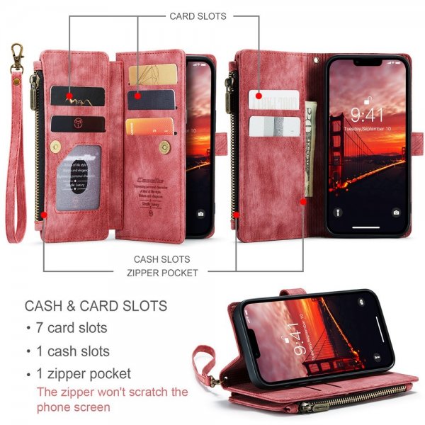 CaseMe iPhone 15 Cover C30 Series Rød