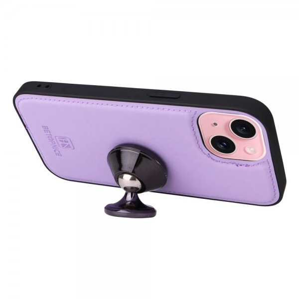Betopnice iPhone 15 Cover med Aftageligt Cover 005 Lilla