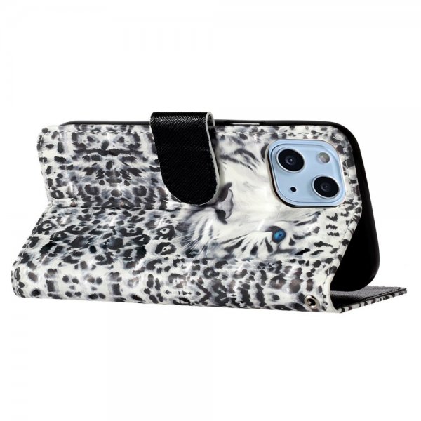 iPhone 15 Cover Motiv Hvid Tiger
