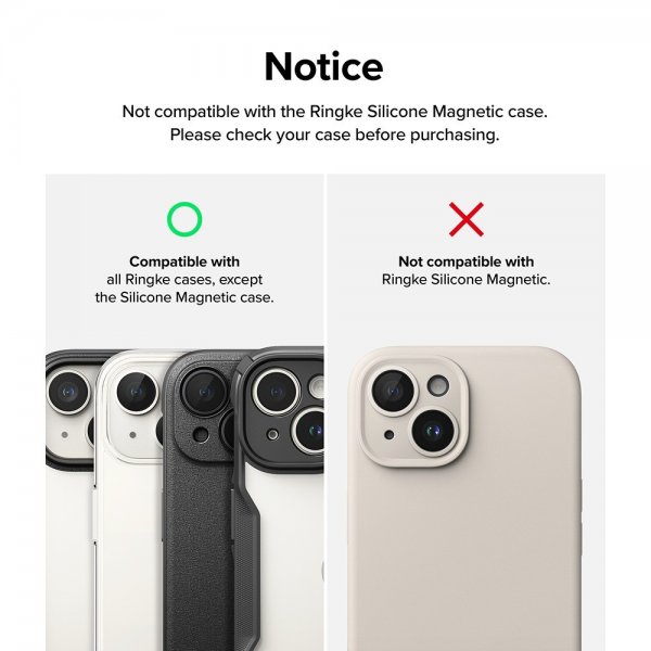 Ringke iPhone 15/iPhone 15 Plus Kamerabeskyttelse Kamera Linseramme
