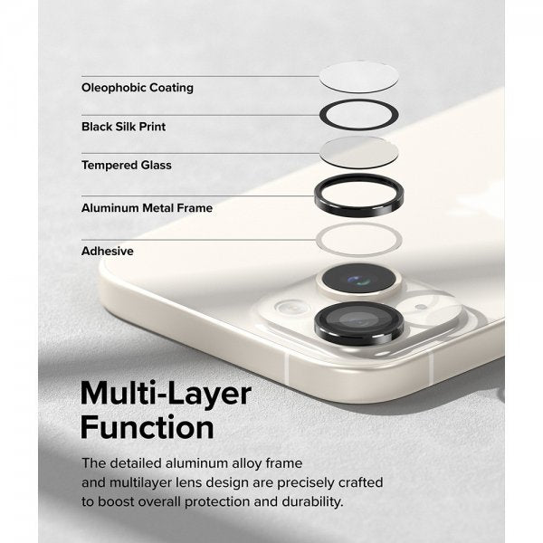 Ringke iPhone 15/iPhone 15 Plus Kamerabeskyttelse Kamera Linseramme