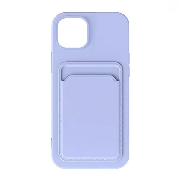 iPhone 15 Cover Kortholder Lilla