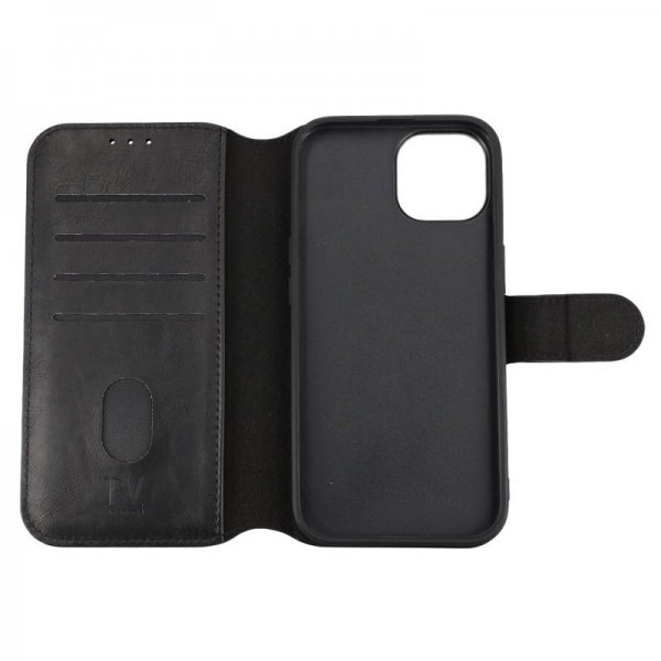 Rvelon iPhone 15 Cover Magnetisk Aftageligt Cover Sort