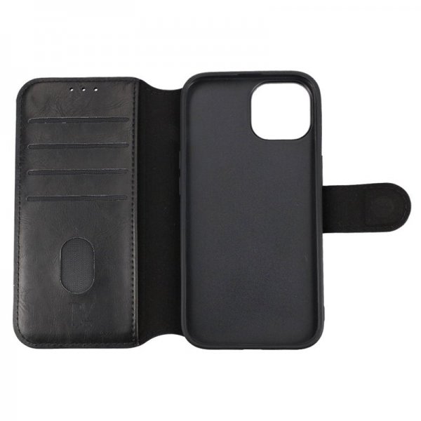 Rvelon iPhone 15 Cover 4 Kortrum MagSafe Sort