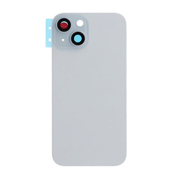iPhone 15 Plus Bagside Glas med MagSafe Magnet - Blå
