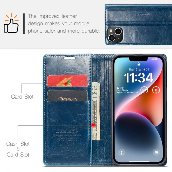 CaseMe iPhone 15 Plus Etui 003 Series Petroleum