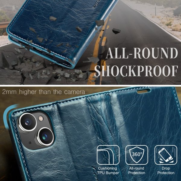 CaseMe iPhone 15 Plus Etui 003 Series Petroleum