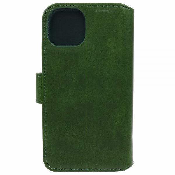 Nordic Covers iPhone 15 Plus Etui Essential Leather Juniper Green